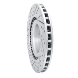 Dynamic Friction 2014-2019 Fiat 500L Front Right Drilled & Slotted Geoperformance Rotor by Dynamic Friction Company 830-07006R