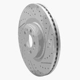 Dynamic Friction 2017-2022 Genesis G90 Front Right Drilled & Slotted Geoperformance Rotor by Dynamic Friction Company 830-10001R