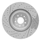 Dynamic Friction 2017-2022 Genesis G90 Front Right Drilled & Slotted Geoperformance Rotor by Dynamic Friction Company 830-10001R