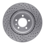 Dynamic Friction 2005-2009 Land Rover Range Rover Sport Front Left Drilled & Slotted Geoperformance Rotor by Dynamic Friction Company 830-11009L