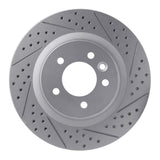 Dynamic Friction 2005-2009 Land Rover Range Rover Sport Front Left Drilled & Slotted Geoperformance Rotor by Dynamic Friction Company 830-11009L