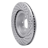 Dynamic Friction 2005-2009 Land Rover Range Rover Sport Front Left Drilled & Slotted Geoperformance Rotor by Dynamic Friction Company 830-11009L