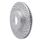 Dynamic Friction 2005-2009 Land Rover Lr3 Front Right Drilled & Slotted Geoperformance Rotor by Dynamic Friction Company 830-11009R