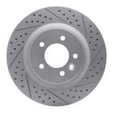Dynamic Friction 2005-2009 Land Rover Lr3 Front Right Drilled & Slotted Geoperformance Rotor by Dynamic Friction Company 830-11009R