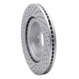 Dynamic Friction 2005-2009 Land Rover Lr3 Front Right Drilled & Slotted Geoperformance Rotor by Dynamic Friction Company 830-11009R
