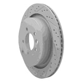 Dynamic Friction 2005-2016 Land Rover LR3 Rear Left Drilled & Slotted Geoperformance Rotor by Dynamic Friction Company 830-11010L