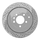 Dynamic Friction 2005-2016 Land Rover Discovery (Latin America) Rear Right Drilled & Slotted Geoperformance Rotor by Dynamic Friction Company 830-11010R