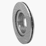Dynamic Friction 2006-2017 Land Rover Range Rover Sport Front Left Drilled & Slotted Geoperformance Rotor by Dynamic Friction Company 830-11011L