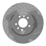 Dynamic Friction 2006-2017 Land Rover Range Rover Sport Front Right Drilled & Slotted Geoperformance Rotor by Dynamic Friction Company 830-11011R