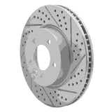 Dynamic Friction 2005-2007 Land Rover Lr3 Front Right Drilled & Slotted Geoperformance Rotor by Dynamic Friction Company 830-11013R