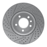 Dynamic Friction 2005-2007 Land Rover Lr3 Front Right Drilled & Slotted Geoperformance Rotor by Dynamic Friction Company 830-11013R