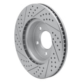 Dynamic Friction 2005-2007 Land Rover Lr3 Front Right Drilled & Slotted Geoperformance Rotor by Dynamic Friction Company 830-11013R