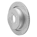 Dynamic Friction 2006-2012 Land Rover Range Rover Rear Left Drilled & Slotted Geoperformance Rotor by Dynamic Friction Company 830-11016L