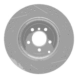 Dynamic Friction 2006-2012 Land Rover Range Rover Rear Left Drilled & Slotted Geoperformance Rotor by Dynamic Friction Company 830-11016L