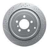 Dynamic Friction 2006-2012 Land Rover Range Rover Rear Left Drilled & Slotted Geoperformance Rotor by Dynamic Friction Company 830-11016L