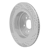 Dynamic Friction 2006-2012 Land Rover Range Rover Rear Left Drilled & Slotted Geoperformance Rotor by Dynamic Friction Company 830-11016L