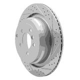 Dynamic Friction 2006-2012 Land Rover Range Rover Rear Right Drilled & Slotted Geoperformance Rotor by Dynamic Friction Company 830-11016R