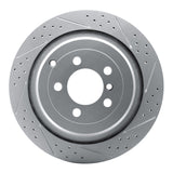 Dynamic Friction 2006-2012 Land Rover Range Rover Rear Right Drilled & Slotted Geoperformance Rotor by Dynamic Friction Company 830-11016R