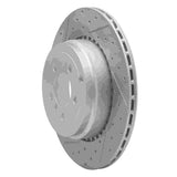 Dynamic Friction 2010-2012 Land Rover Range Rover Rear Left Drilled & Slotted Geoperformance Rotor by Dynamic Friction Company 830-11018L