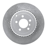 Dynamic Friction 2010-2012 Land Rover Range Rover Rear Left Drilled & Slotted Geoperformance Rotor by Dynamic Friction Company 830-11018L