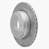 Dynamic Friction 2010-2012 Land Rover Range Rover Rear Right Drilled & Slotted Geoperformance Rotor by Dynamic Friction Company 830-11018R