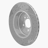 Dynamic Friction 2010-2012 Land Rover Range Rover Rear Right Drilled & Slotted Geoperformance Rotor by Dynamic Friction Company 830-11018R