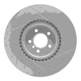 Dynamic Friction 2010-2012 Land Rover Range Rover Front Left Drilled & Slotted Geoperformance Rotor by Dynamic Friction Company 830-11019L