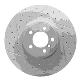 Dynamic Friction 2010-2012 Land Rover Range Rover Front Left Drilled & Slotted Geoperformance Rotor by Dynamic Friction Company 830-11019L