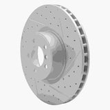 Dynamic Friction 2010-2012 Land Rover Range Rover Front Right Drilled & Slotted Geoperformance Rotor by Dynamic Friction Company 830-11019R