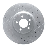 Dynamic Friction 2010-2012 Land Rover Range Rover Front Right Drilled & Slotted Geoperformance Rotor by Dynamic Friction Company 830-11019R
