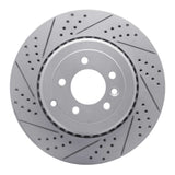 Dynamic Friction 2010-2013 Land Rover Range Rover Sport Rear Left Drilled & Slotted Geoperformance Rotor by Dynamic Friction Company 830-11020L