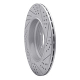Dynamic Friction 2010-2013 Land Rover Range Rover Sport Rear Left Drilled & Slotted Geoperformance Rotor by Dynamic Friction Company 830-11020L
