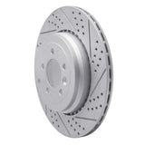 Dynamic Friction 2010-2013 Land Rover Range Rover Sport Rear Right Drilled & Slotted Geoperformance Rotor by Dynamic Friction Company 830-11020R