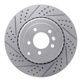 Dynamic Friction 2010-2013 Land Rover Range Rover Sport Rear Right Drilled & Slotted Geoperformance Rotor by Dynamic Friction Company 830-11020R