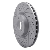 Dynamic Friction 2010-2017 Land Rover Range Rover Front Left Drilled & Slotted Geoperformance Rotor by Dynamic Friction Company 830-11021L