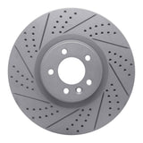 Dynamic Friction 2010-2017 Land Rover Range Rover Front Left Drilled & Slotted Geoperformance Rotor by Dynamic Friction Company 830-11021L