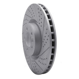 Dynamic Friction 2010-2017 Land Rover Range Rover Front Right Drilled & Slotted Geoperformance Rotor by Dynamic Friction Company 830-11021R