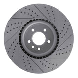 Dynamic Friction 2010-2017 Land Rover Range Rover Front Right Drilled & Slotted Geoperformance Rotor by Dynamic Friction Company 830-11021R