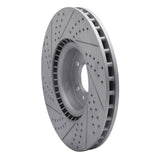 Dynamic Friction 2010-2017 Land Rover Range Rover Front Right Drilled & Slotted Geoperformance Rotor by Dynamic Friction Company 830-11021R