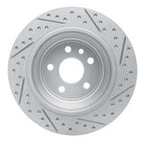Dynamic Friction 2013-2015 Land Rover Lr2 Rear Left Drilled & Slotted Geoperformance Rotor by Dynamic Friction Company 830-11024L