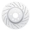 R1 Concepts 2015-2019 Jaguar E-Pace Front Right Drilled & Slotted Geoperformance Rotor