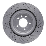 Dynamic Friction 2014-2024 Land Rover Range Rover Rear Right Drilled & Slotted Geoperformance Rotor by Dynamic Friction Company 830-11026R