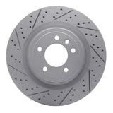 Dynamic Friction 2014-2024 Land Rover Range Rover Rear Right Drilled & Slotted Geoperformance Rotor by Dynamic Friction Company 830-11026R