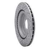 Dynamic Friction 2014-2024 Land Rover Range Rover Rear Right Drilled & Slotted Geoperformance Rotor by Dynamic Friction Company 830-11026R