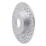 Dynamic Friction 2015-2020 Jaguar E-Pace Rear Right Drilled & Slotted Geoperformance Rotor by Dynamic Friction Company 830-11027R