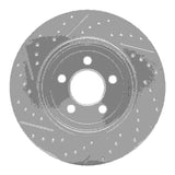 Dynamic Friction 2016-2019 Land Rover Range Rover Evoque Rear Right Drilled & Slotted Geoperformance Rotor by Dynamic Friction Company 830-11028R