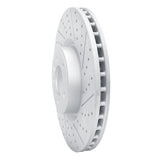 Dynamic Friction 2018-2025 Land Rover Defender 90 Front Right Drilled & Slotted Geoperformance Rotor by Dynamic Friction Company 830-11029R
