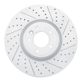 Dynamic Friction 2018-2025 Land Rover Defender 90 Front Right Drilled & Slotted Geoperformance Rotor by Dynamic Friction Company 830-11029R
