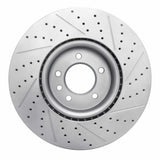 Dynamic Friction 2018-2020 Land Rover Range Rover Front Left Drilled & Slotted Geoperformance Rotor by Dynamic Friction Company 830-11030L