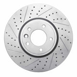 Dynamic Friction 2018-2020 Land Rover Range Rover Front Left Drilled & Slotted Geoperformance Rotor by Dynamic Friction Company 830-11030L
